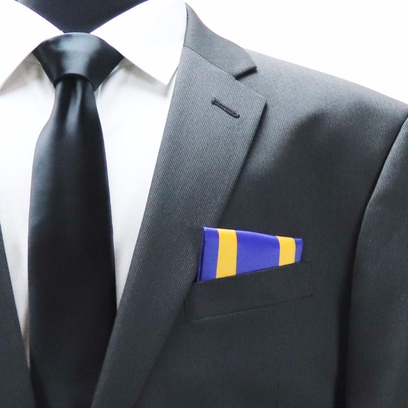 Navy Arctic Service Ribbon Pocket Square